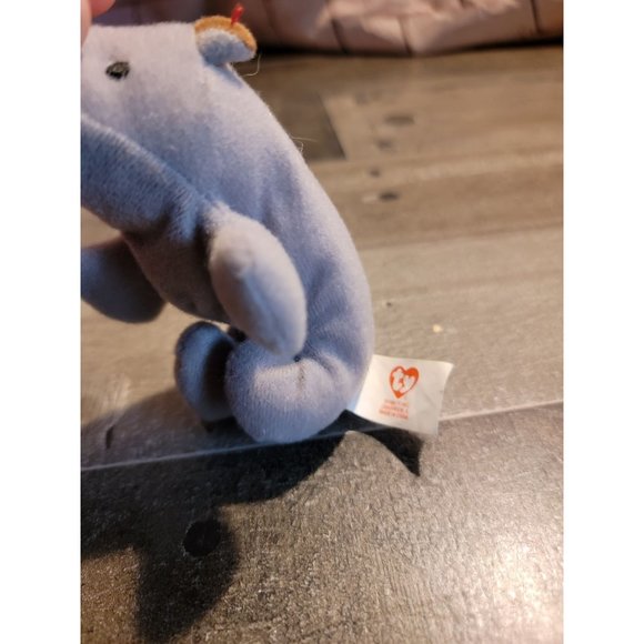 Beanie baby Rhino safari zoo plush animal toy - Picture 3 of 4
